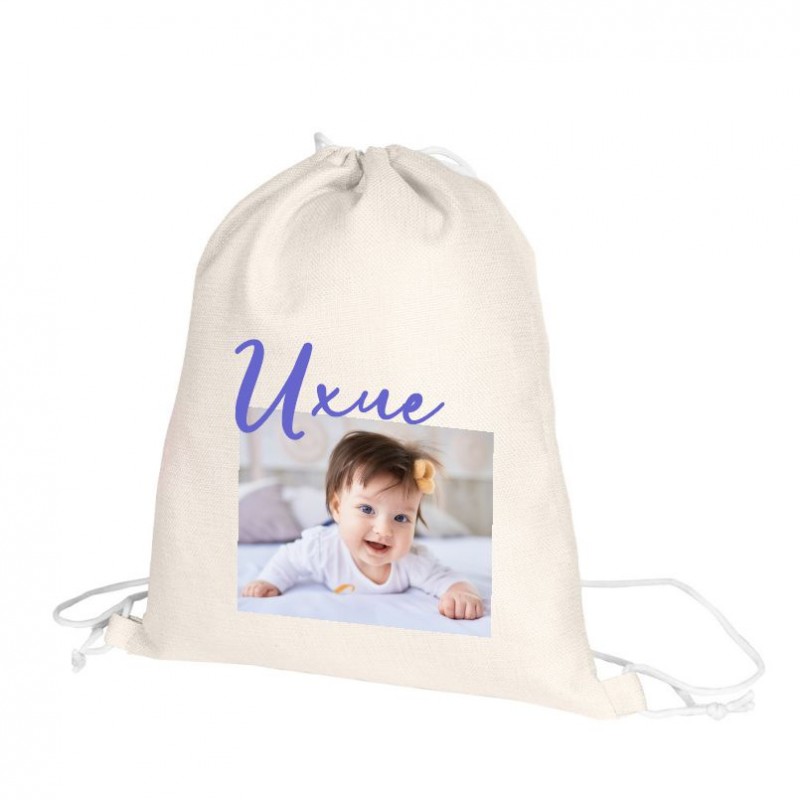 Mochila personalizada con foto y nombre