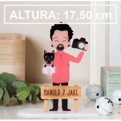 Figura personalizada con perrito