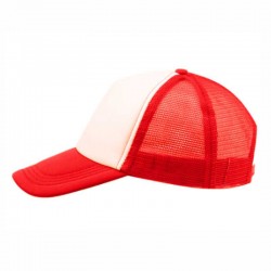 Gorra personalizable roja perfil