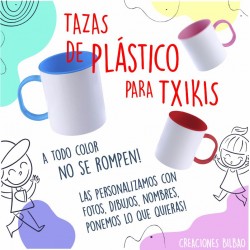 Taza de plástico personalizada