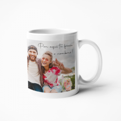 Taza personalizada blanca con foto