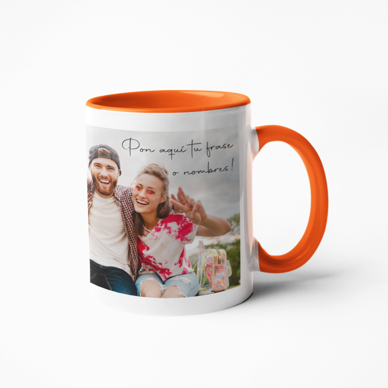 Taza personalizada naranja