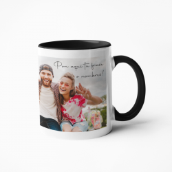 Taza personalizada negra