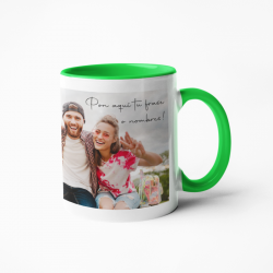 Taza personalizada verde