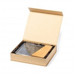 Trofeo premium madera y cristal personalizable con estuche